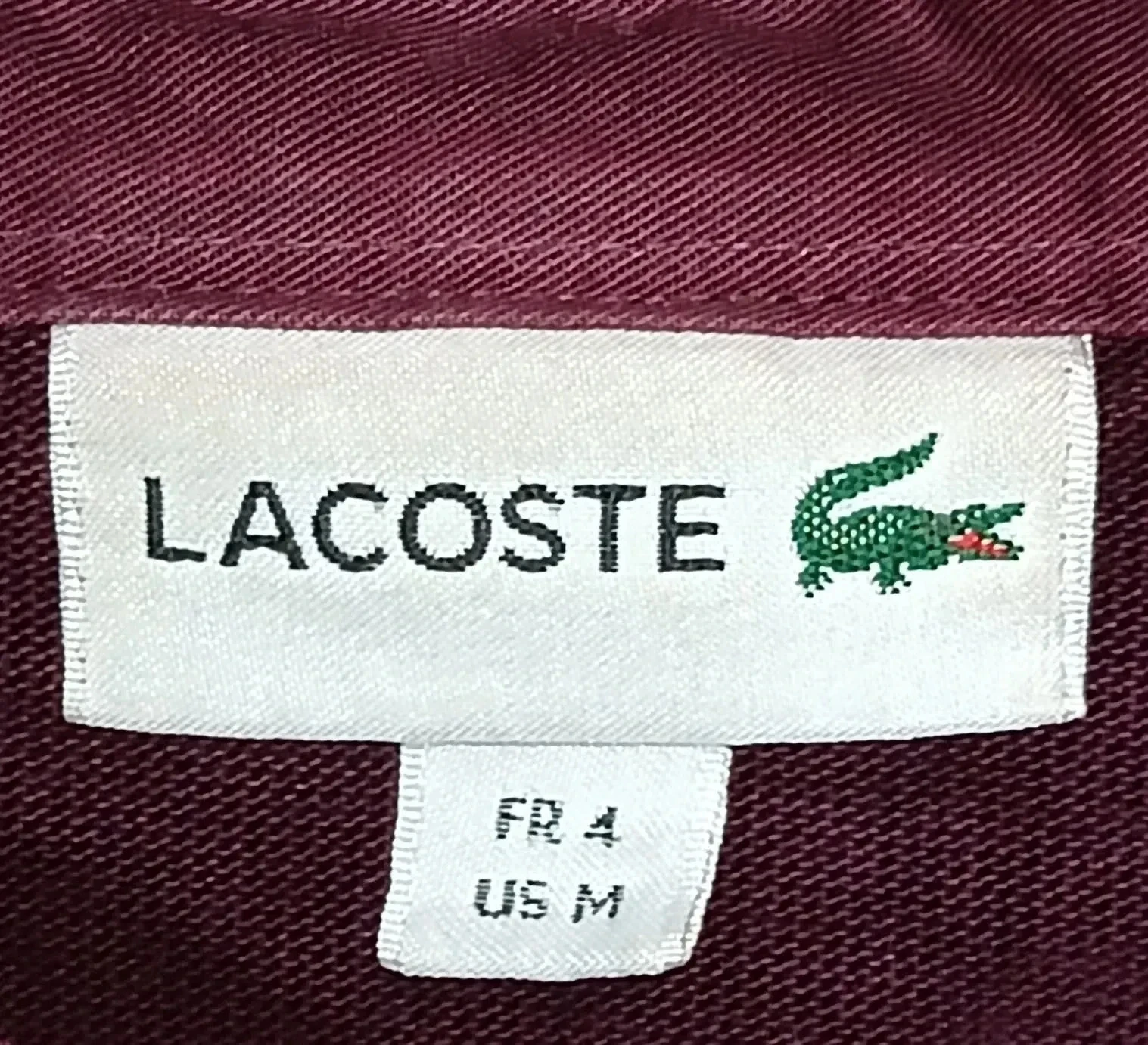 Polo Lacoste mangas largas burdeos Talla 4 – photo 11